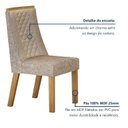 Ver imagem 4 de Kit de 2 Cadeiras Dora Bege/Cinamomo/Linho
