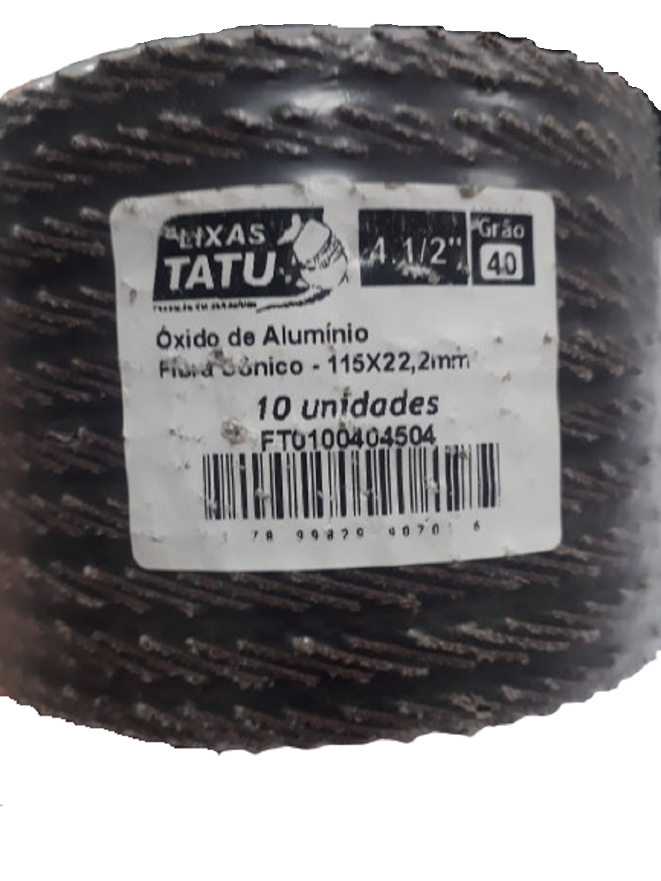 Disco Flap 40 Oxido de Aluminio 4,5 - Tatu - 10 Unidades - 2