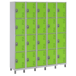 Roupeiro de Aco 20 Portas Ideal para Academias e Escolas:verde