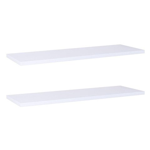 Kit com 2 Prateleiras 80 X 10cm Suporte Invisivel Cor Branco