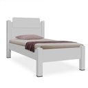 Ver imagem 3 de Cama Solteiro Paris Branco com Colchão - Gabrielli