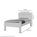 Ver imagem 2 de Cama Solteiro Paris Branco com Colchão - Gabrielli