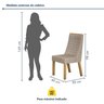 Conjunto Sala de Jantar Mesa 160cm Tampo de 4,0cm com 6 Cadeiras Luna - 12