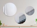 Ver imagem 3 de Trio Espelho Redondo Decorativo Lapidado Vidro Sala Banheiro