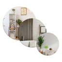 Ver imagem 1 de Trio Espelho Redondo Decorativo Lapidado Vidro Sala Banheiro