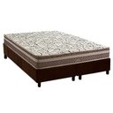 Ver imagem 1 de Conjunto Box Queen: Colchão Molas Herval Bonnel Assis + Base Crc Suede Brown (158x198)