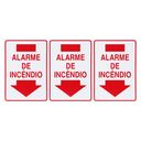 Ver imagem 1 de Combo 3 Placas De Sinalização Alarme De Incêndio 20x30 Acesso - X-722 F9e