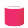 Cúpula Abajur e Luminária em Tecido Cilíndrica Vivare Cp-8019 Ø40x30cm - Bocal Europeu - Rosa Pink - 1