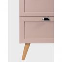 Ver imagem 7 de Gabinete para Banheiro com Cuba 60cm Retro Mdf Rosa Milano - On Móveis