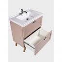 Ver imagem 5 de Gabinete para Banheiro com Cuba 60cm Retro Mdf Rosa Milano - On Móveis