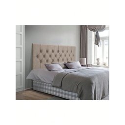 Cabeceira Dubai P/ Cama Box Casal Capitonê 1,40 Cm - Bege - 2