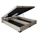 Ver imagem 1 de Cama Box Baú Casal 138 Bipartido - Bello Box Suede Bege