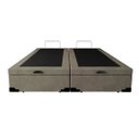 Ver imagem 2 de Cama Box Baú Casal 138 Bipartido - Bello Box Suede Bege