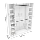 Ver imagem 2 de MODULO CLOSET OU LOJA M58.2021.B (CABIDEIRO EXPOSITOR) MUNDI MOVEIS