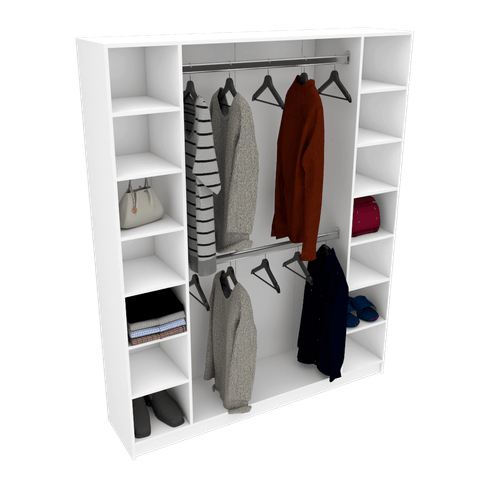 MODULO CLOSET OU LOJA M58.2021.B (CABIDEIRO EXPOSITOR) MUNDI MOVEIS