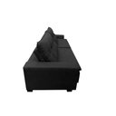 Ver imagem 4 de Sofá Retrátil e Reclinavel Oklahoma 2,22 Mts com Molas e Pillow no Assento Tecido Suede Preto