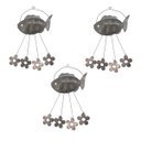 Ver imagem 1 de Sino Dos Ventos Flores Peixe Kit 3 Unidades Decoraçao Jardim Quintal Varanda Ambiente Externo Enfeit
