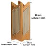 Luminária Kandal Ozki 40 Cm (altura) Madeira Eucalipto Cedro Corda Redonda Rami - 3
