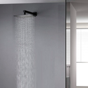 Ver imagem 7 de Kit 10 Ducha Quadrada em Inox Preta 20x20 Braço 38 Cm Parede