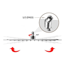 Ver mais imagens de Kit 10 Ducha Quadrada em Inox Preta 20x20 Braço 38 Cm Parede