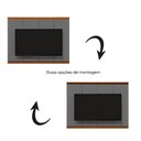 Ver imagem 3 de Painel para TV Flow Sense 65" 160cm MDP com Detalhe em Madeira Cinza EJ Móveis