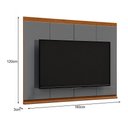 Ver imagem 2 de Painel para TV Flow Sense 65" 160cm MDP com Detalhe em Madeira Cinza EJ Móveis