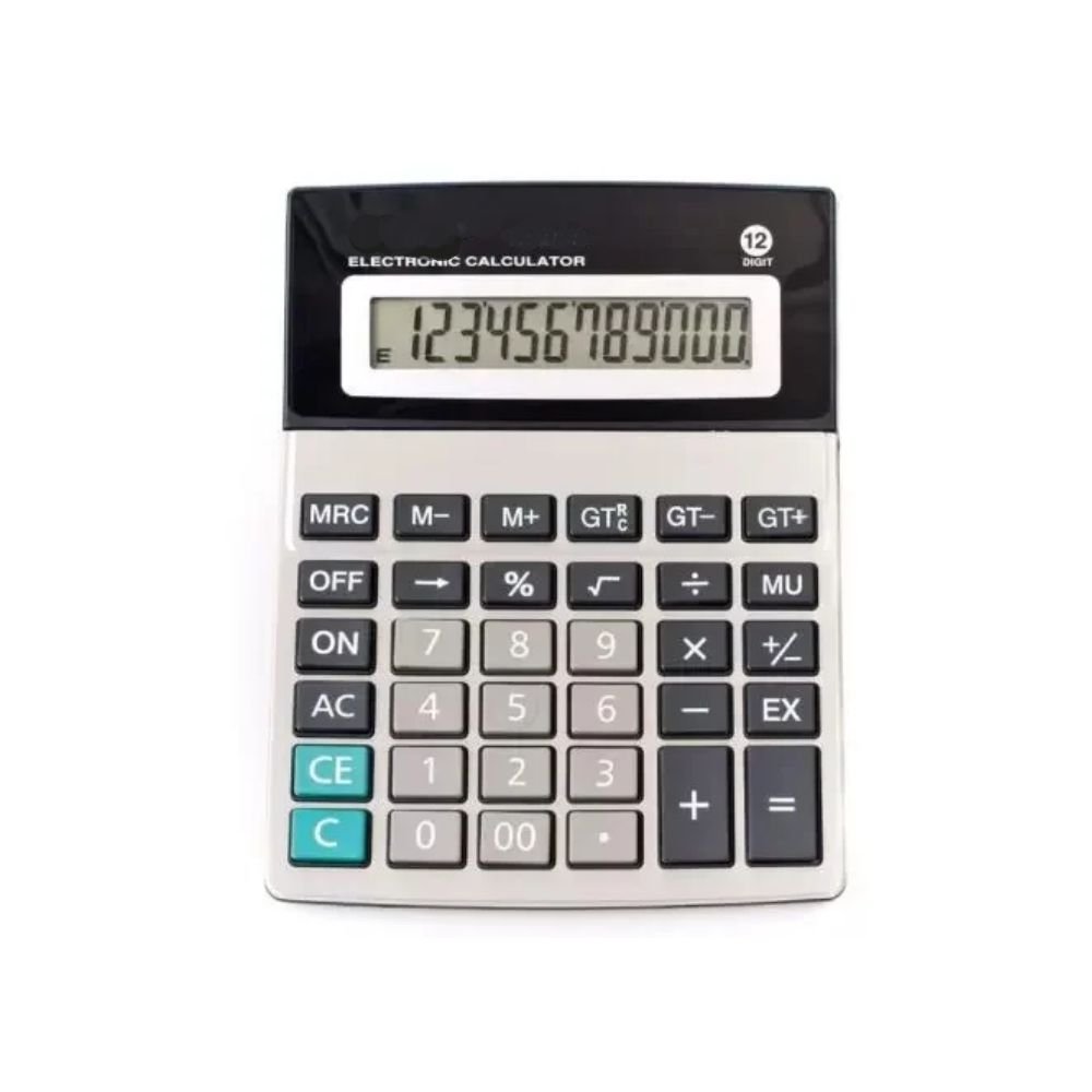 Calculadora de Mesa Eletronica 12 Digitos 8875 - Canuo