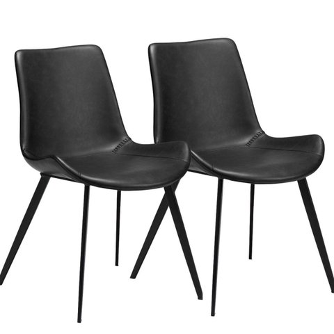 Kit Cadeira de Jantar Basic 2 Unidades:preta