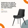 Kit Cadeira de Jantar Basic 2 Unidades:preta - 7