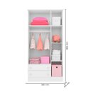 Ver imagem 3 de Guarda-roupa Doce Sonho Branco - Qmovi