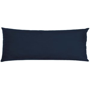 Travesseiro De Corpo Body Pillow Veludo 40x130cm Azul Marinho - Capa com enchimento