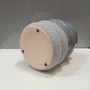 Ver imagem 4 de Vaso Decorativo Enfeite Casa Cerâmica 19x18x18cm Cinza
