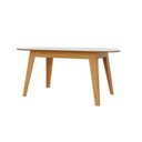 Ver imagem 7 de Conjunto para Sala de Jantar Mesa Orgânica e 4 Cadeiras Estofadas Encosto Telado 100% MDF Bolonha