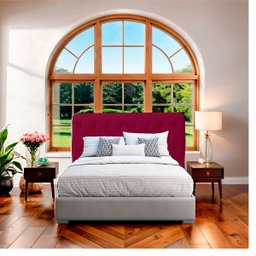 Cabeceira Casal Queen Cama Box Estofada Elisa 160 Cm Veludo - 3