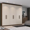 Ver imagem 1 de Guarda-Roupa Casal 6 Portas Bélgica Off White/Carvalho Vermontt