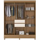 Ver imagem 5 de Guarda Roupa Casal 08 Portas 82060 Amendola Off White Demobile