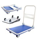 Ver imagem 1 de Carrinho de Carga 150kg Ferro 4 Rodas Logística Armazém