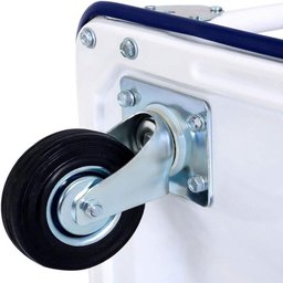 Carrinho de Carga 150kg Ferro 4 Rodas Logística Armazém - 5