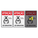 Ver imagem 1 de Combo 10 Placas de Sinalização Atenção Cinto de Segurança Uso Obrigatório 20x30 Acesso - S-207 F9e