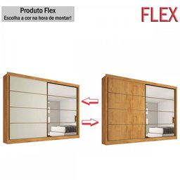 Guarda Roupa Sevilha 1 Porta com Espelho Mdf - Mademarcs - 2