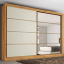 Ver imagem 1 de Guarda Roupa Sevilha 1 Porta com Espelho 100% Mdf - Mademarcs