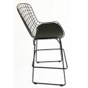 Ver imagem 4 de Kit 2 Banquetas BERTÓIA preta altura 60cm - Poltronas do Sul