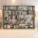 Ver imagem 3 de Kit 2 Estante para Livros 180cmx240cm 4 Prateleiras Seattle Yescasa