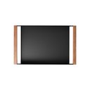 Ver imagem 5 de Bandeja Decorativa para Sala de Jantar Linha Nexo 40x25cm Aço Preto