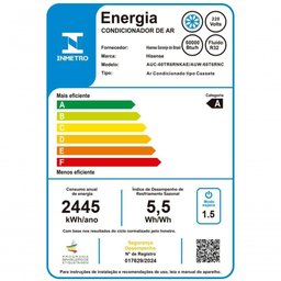 Ar Condicionado Split Inverter Hisense Wi-fi Piso Teto 60.000 Btus Frio R-32 220v - 7