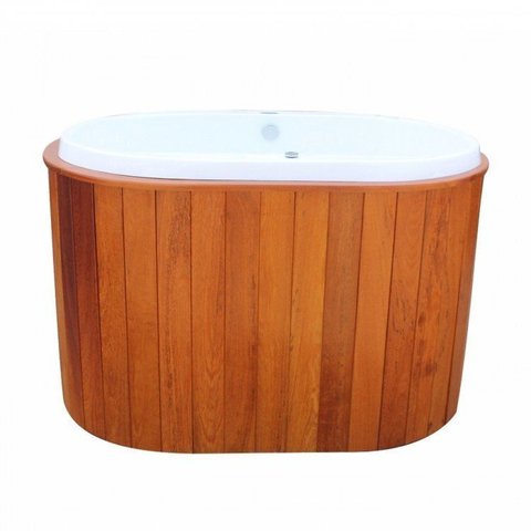 Ofurô Ouro Fino Heatiro Duplo Premium 141cmx91cmx78cm 04 Jatos com Aquecedor e Deck