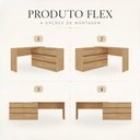 Ver imagem 6 de Kit Mesa para Máquina de Costura com 6 Gavetas e Estante Retrô Multimóveis MP6108 Madeirado