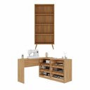 Ver imagem 5 de Kit Mesa para Máquina de Costura com 6 Gavetas e Estante Retrô Multimóveis MP6108 Madeirado