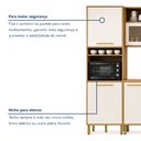 Ver imagem 7 de Cozinha Completa Modulada 6 Peças 12 Portas 2 Gavetas Salvador Bege/Cinamomo/Off White