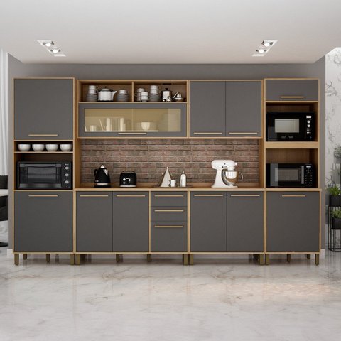 Cozinha Completa 6 Peças 12 Portas 2 Gavetas Salvador